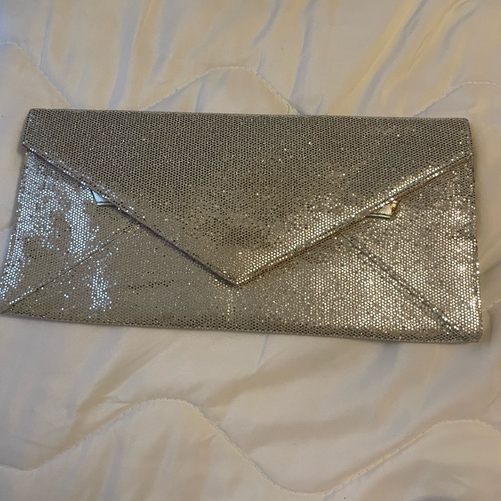 Glamorous Silver Evening Clutch